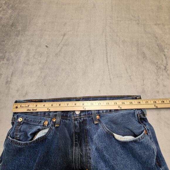 Levis 550 Jeans Mens 33x30 Blue Relaxed Fit Tapered Leg Zip Fly Denim Classic - Picture 10 of 12